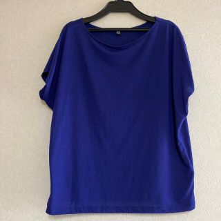 ユニクロ(UNIQLO)のUNIQLO ブルー　青　シャツ　M(シャツ/ブラウス(半袖/袖なし))