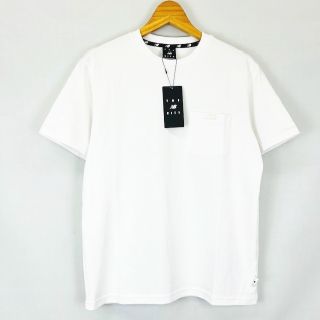 ニューバランス(New Balance)のNEW BALANCE シューズパッチ ポケットTシャツ 半袖 白 M(Tシャツ/カットソー(半袖/袖なし))