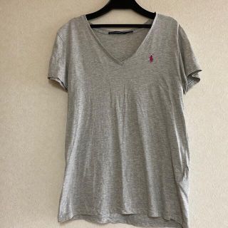 ラルフローレン(Ralph Lauren)のラルフローレン　スポーツ　グレー　Vネックシャツ　M(Tシャツ(半袖/袖なし))