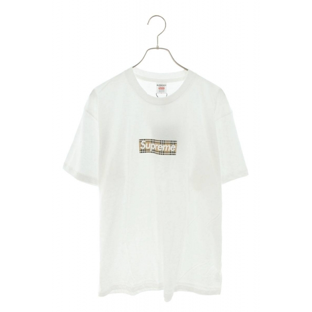 定番人気！ ×バーバリー/Burberry シュプリーム - Supreme 22SS L メンズ バーバリーボックスロゴTシャツ Tee Logo Box Burberry Tシャツ+カットソー(半袖+袖なし)
