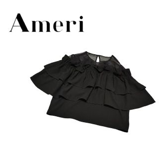 AMERI vintage フリル トップス シースルー