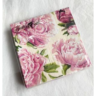 【新品】Hester&Cook カクテルナプキンPEONY NAPKINS(テーブル用品)