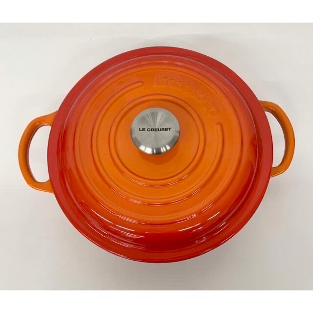 LE CREUSET(ルクルーゼ)のル・クルーゼ LE CREUSET マルミット22cm オレンジ インテリア/住まい/日用品のキッチン/食器(鍋/フライパン)の商品写真