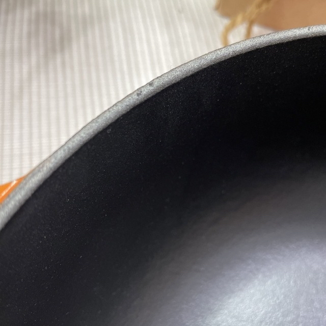 LE CREUSET(ルクルーゼ)のル・クルーゼ LE CREUSET マルミット22cm オレンジ インテリア/住まい/日用品のキッチン/食器(鍋/フライパン)の商品写真