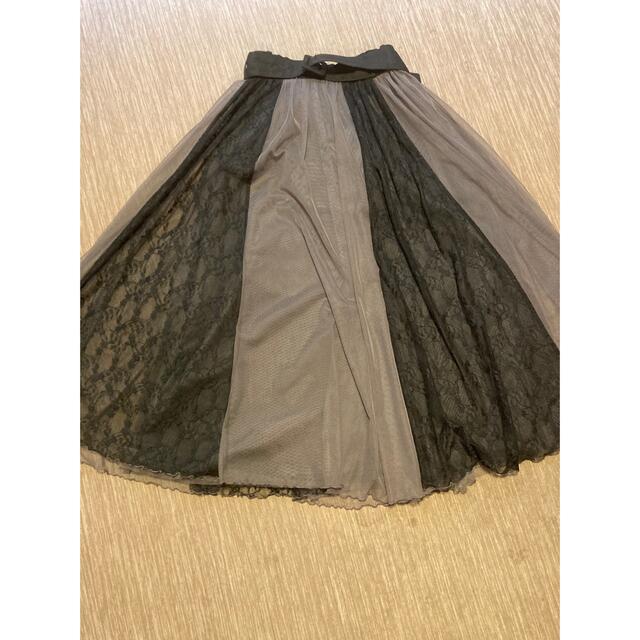 axes femme(アクシーズファム)のアクシーズファム　　ロングチュールスカート   レディースのスカート(ロングスカート)の商品写真