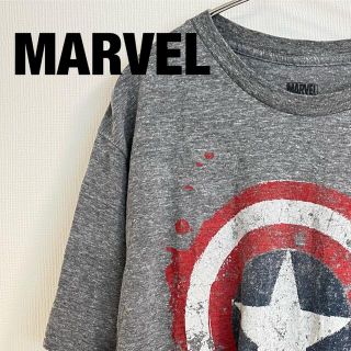 マーベル(MARVEL)のMARVEL マーベル キャプテンアメリカ Tシャツ トップス 半袖 古着 映画(Tシャツ/カットソー(半袖/袖なし))