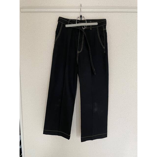 Jil Sander(ジルサンダー)のyass BELTED DENIM TROUSER BLACK メンズのパンツ(デニム/ジーンズ)の商品写真