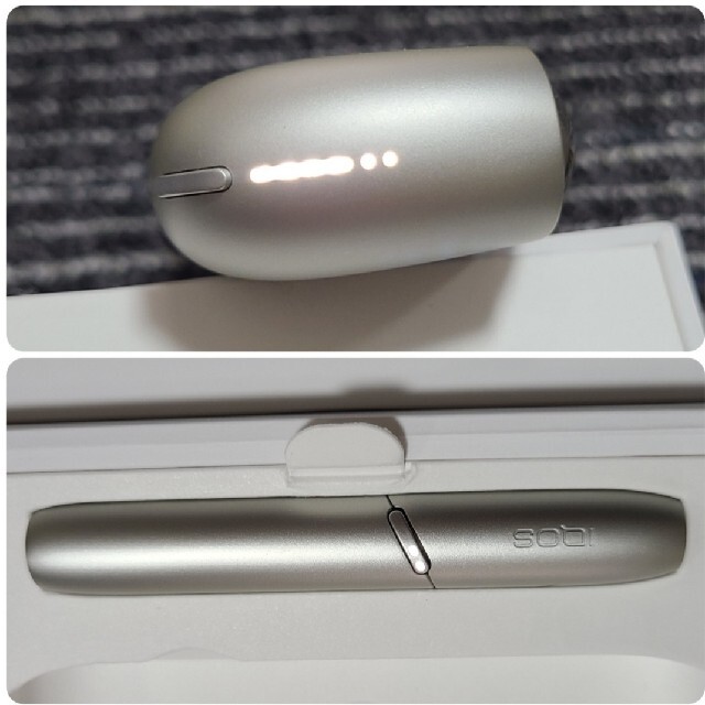 IQOS(アイコス)のIQOS 3 DUO（アイコス 3 デュオ）　限定色　ムーンシルバー メンズのファッション小物(タバコグッズ)の商品写真