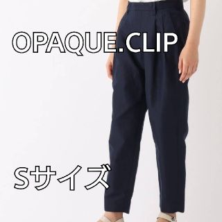 オペークドットクリップ(OPAQUE.CLIP)の2290 OPAQUE.CLIP ワイドテーパードパンツ ネイビー S 新品(カジュアルパンツ)