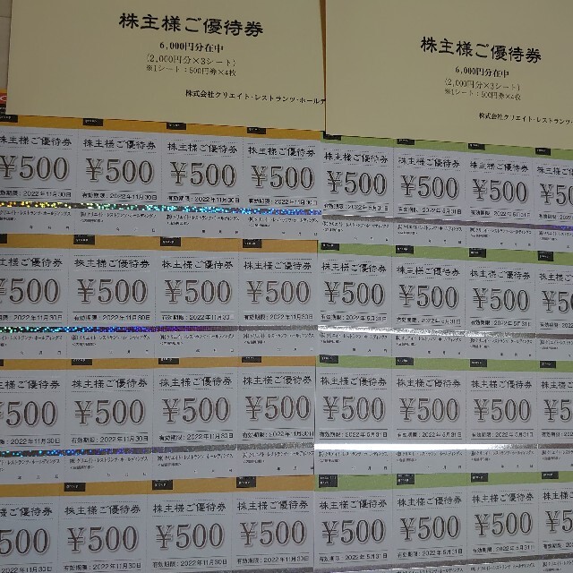 クリエイトレストランツ株主優待券 16000円分 www.nickstellino.com