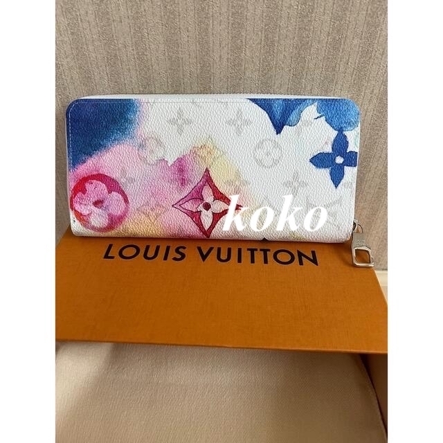 LOUIS VUITTON(ルイヴィトン)のルイヴィトン　ウォーターカラー♪ LV モノグラム ZIPPY 長財布 レディースのファッション小物(財布)の商品写真