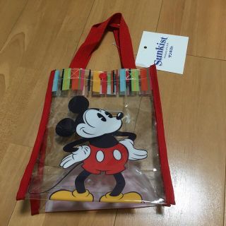 ディズニー(Disney)の☆新品・未使用☆ミッキー　透明　クリアバック(トートバッグ)