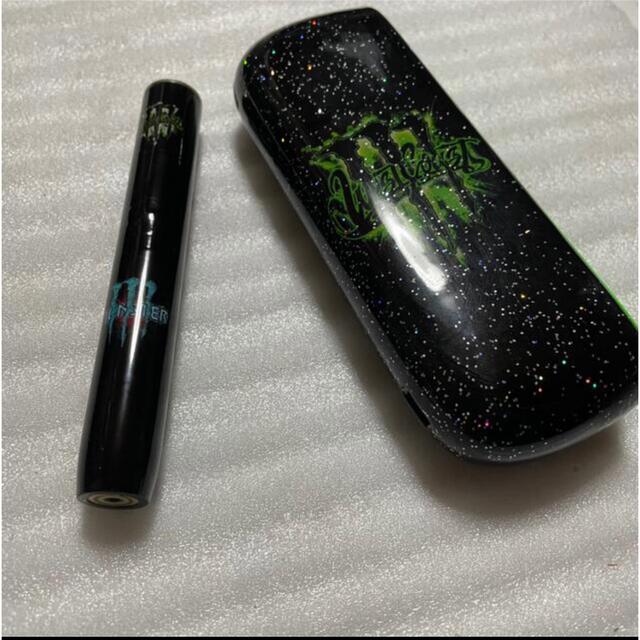 A4等級以上 iQOS イルマ☆ ブラック&ネオグリーン レインボーラメ