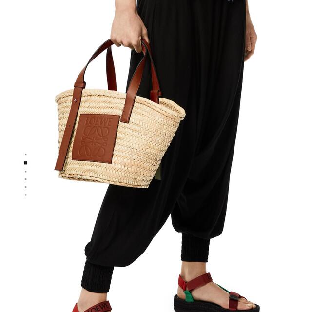 訳あり】 LOEWE ロエベLOEWEカゴバッグM - かごバッグ+ストローバッグ