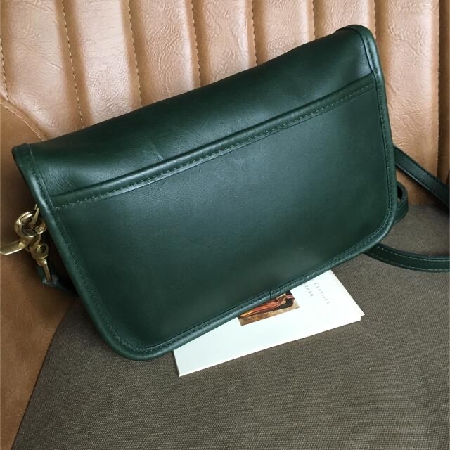 COACH - 美品 レアカラー 深緑 ヴィンテージ オールド コーチ ターン