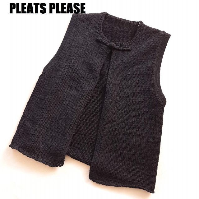✨極美品✨ プリーツプリーズ PLEATS PLEASE ベスト ブラック pa