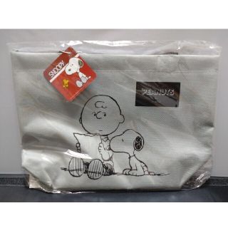 スヌーピー(SNOOPY)のスヌーピー ランチトートバッグ グレー(弁当用品)