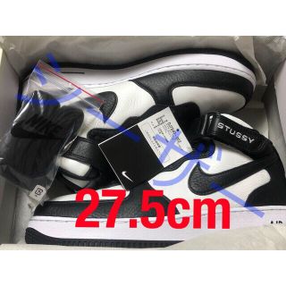 ナイキ(NIKE)の【27.5cm】STUSSY NIKE Air Force 1 Mid パンダ(スニーカー)