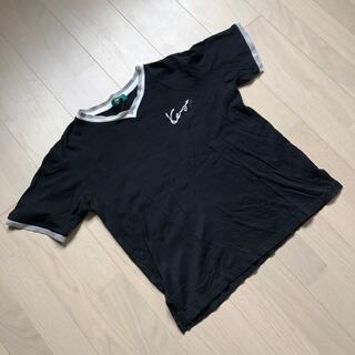 ケンゾー(KENZO)の90s ケンゾーゴルフ　3D立体　刺繍ロゴ　Tシャツ　ブラック　Mサイズ(Tシャツ/カットソー(半袖/袖なし))