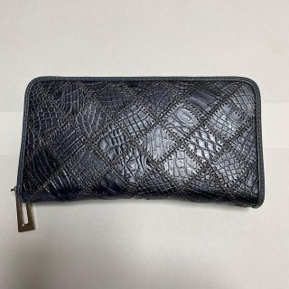 クロコダイルパッチワーク ラウンドジップ ロングウォレット(長財布)