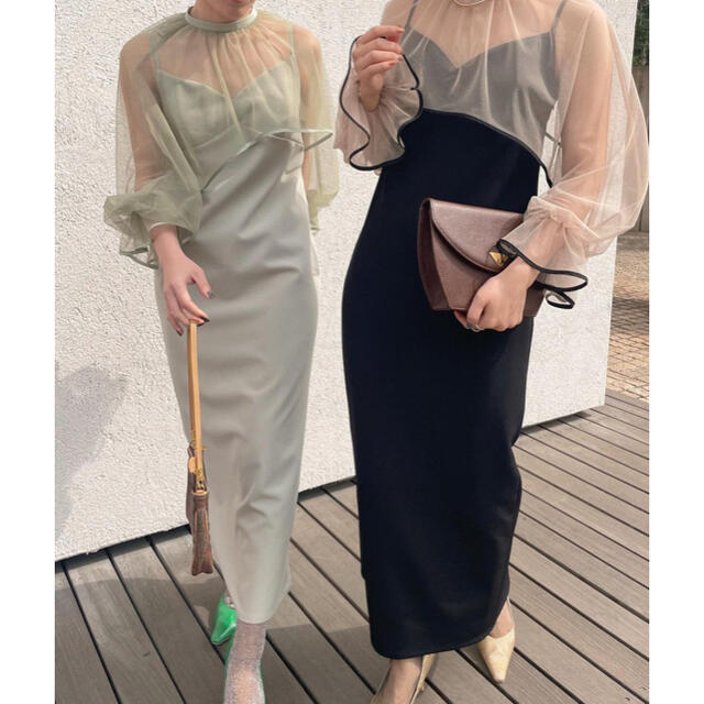 アメリ ドレス ミント s MANY WAY AIRY VEIL DRESS 品質は非常に良い