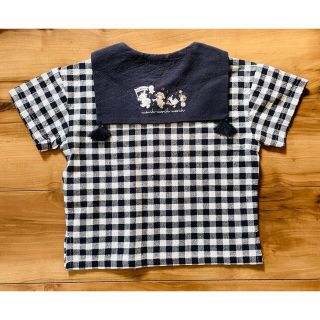 フタフタ(futafuta)のバースデイ コトリ cottoli セーラー ギンガムチェック トップス(Tシャツ/カットソー)