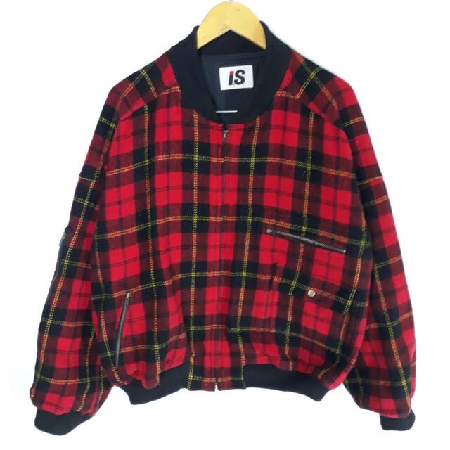 逸品】 ISSEY MIYAKE タータンチェックブルゾン I.S. 【超激レア×廃盤