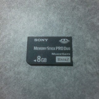プレイステーションポータブル(PlayStation Portable)のメモリースティック Pro Duo 8GB（SONY製）(携帯用ゲーム機本体)