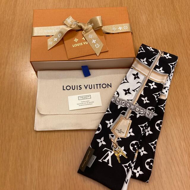 LOUIS VUITTON(ルイヴィトン)のLOUIS VUITTON バンドー モノグラムコンフィデンシャル ノワール レディースのファッション小物(バンダナ/スカーフ)の商品写真