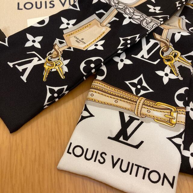 LOUIS VUITTON(ルイヴィトン)のLOUIS VUITTON バンドー モノグラムコンフィデンシャル ノワール レディースのファッション小物(バンダナ/スカーフ)の商品写真