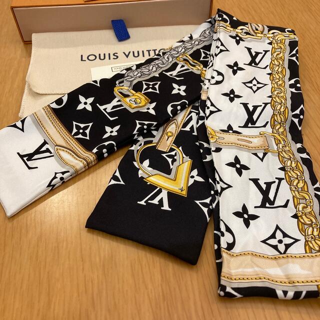 LOUIS VUITTON(ルイヴィトン)のLOUIS VUITTON バンドー モノグラムコンフィデンシャル ノワール レディースのファッション小物(バンダナ/スカーフ)の商品写真