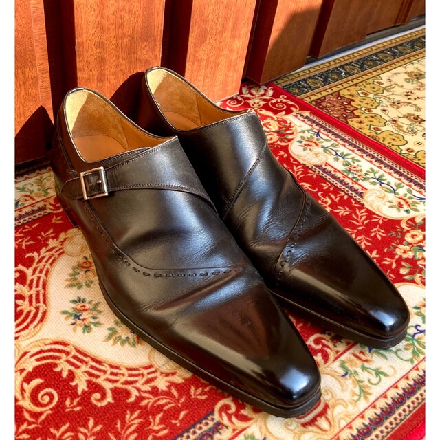 綺麗　MAGNANNI シングルモンクストラップ　黒色　41302cm状態