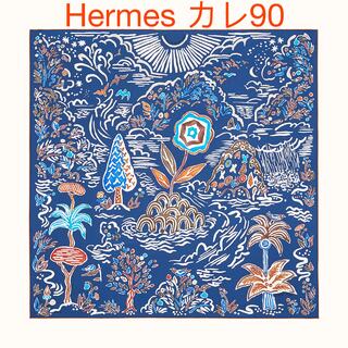 エルメス(Hermes)のエルメス　新品未使用　2022春夏新作　カレ 90 《春の島》　人気(バンダナ/スカーフ)