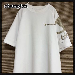 チャンピオン(Champion)の【チャンピオン】半袖Tシャツ ワンポイントロゴ　ゴールド　トレーニングウェア◆(Tシャツ/カットソー(半袖/袖なし))