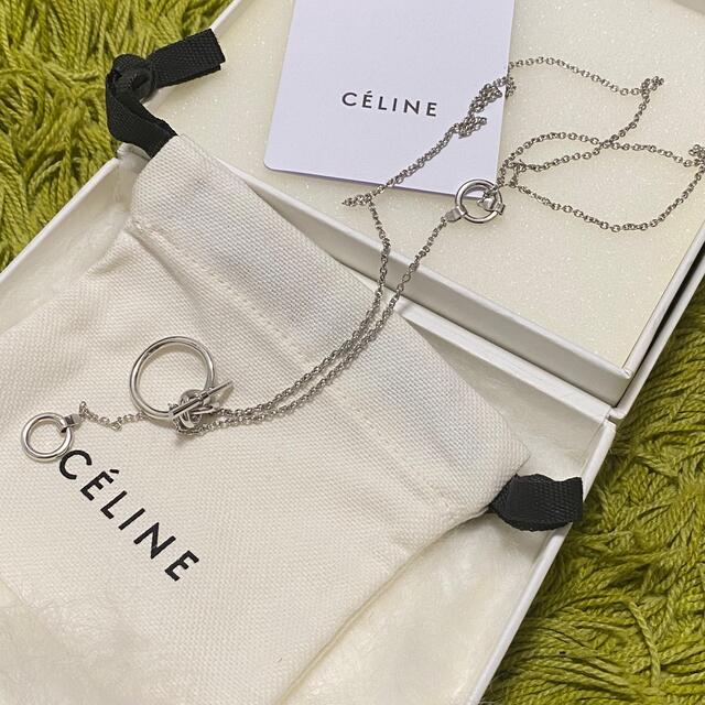 週末限定！フィービー期 確実正規品 セリーヌ CELINE ノットネックレス 箱