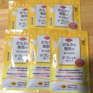 タイショウセイヤク(大正製薬)のおなかの脂肪が気になる方のタブレット 粒タイプ 90粒 6袋(ダイエット食品)