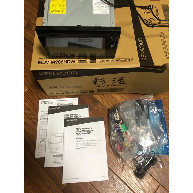 美品 Kenwood 彩速ナビ MDV-M906HDW 配線アンテナ類未使用 週間売れ筋