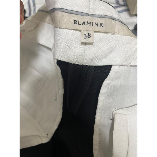 BLAMINK ブラミンク ウール タック テーパードパンツ 38