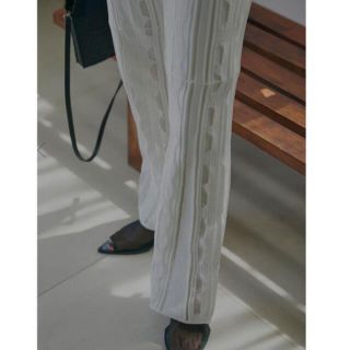 アメリヴィンテージ(Ameri VINTAGE)のむらさき様専用です ★  SHEER GEOMETRIC KNIT PANTS(カジュアルパンツ)