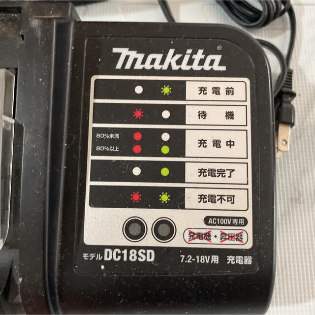 Makita(マキタ)のmakita マキタ　充電器　DC18SD バッテリBL1430 スポーツ/アウトドアの自転車(工具/メンテナンス)の商品写真