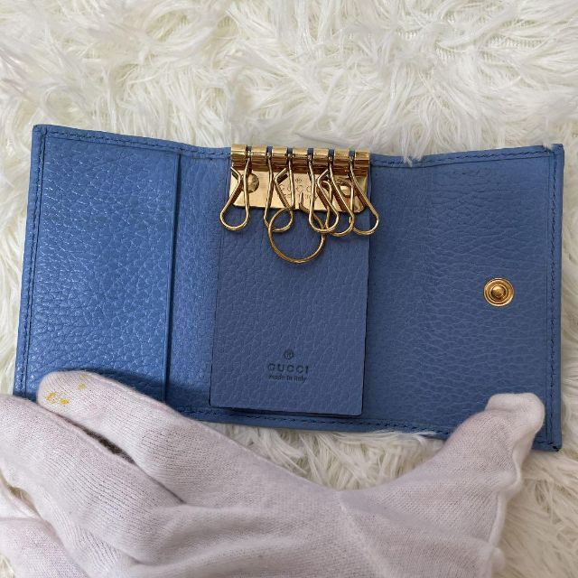 GUCCI - 【極美品・希少カラー】GUCCI キーケース ggマーモント GUCCI - 【極美品・希少カラー】GUCCI キーケース ggマーモント