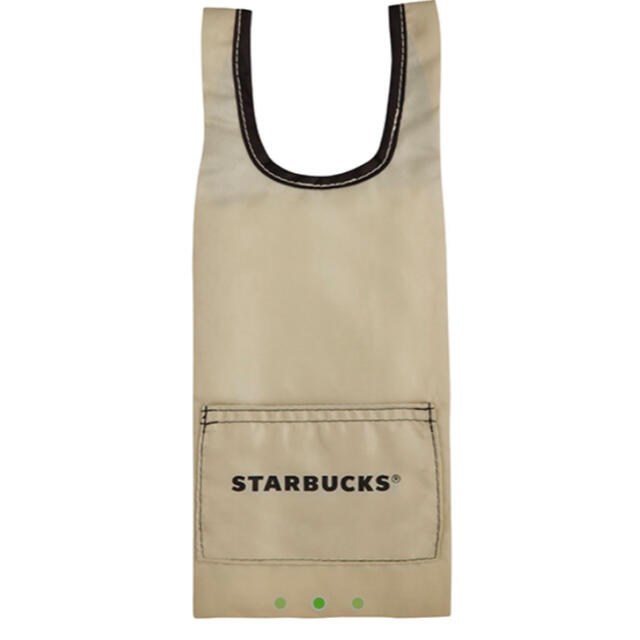 Starbucks Coffee(スターバックスコーヒー)の値下げ！スタバ　サマードリンクホルダー　ナイロン　ベージュ レディースのバッグ(エコバッグ)の商品写真