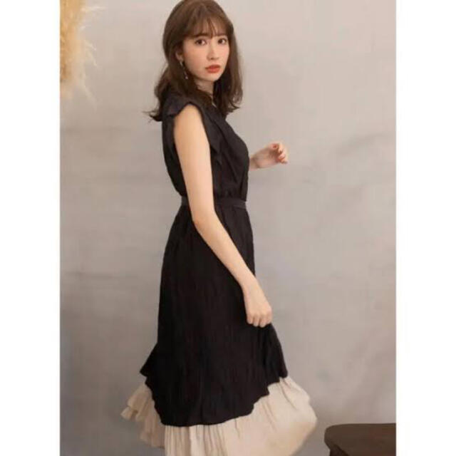 Her lip to(ハーリップトゥ)のherlipto Two-Tone Midsummer Dress black レディースのワンピース(ロングワンピース/マキシワンピース)の商品写真