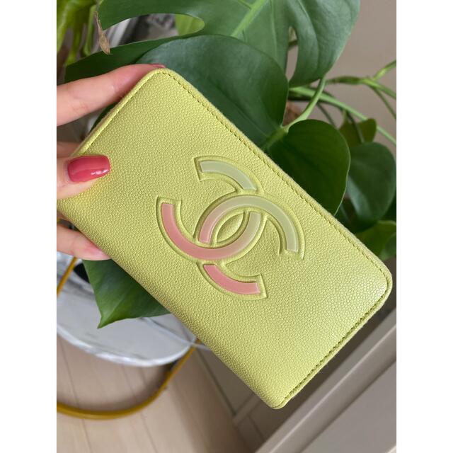CHANEL シャネル キャビアスキン ミディアム ラウンド ウォレット