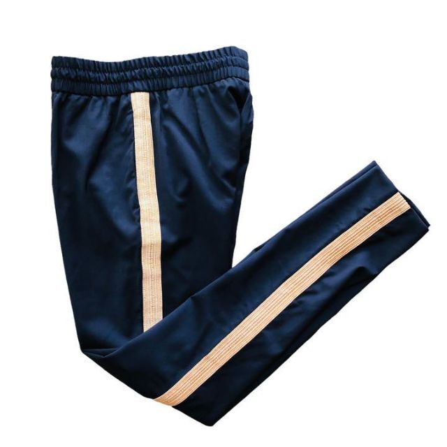 Palm Angelsパームエンジェルス ライン入りパンツ ネイビーゴールド