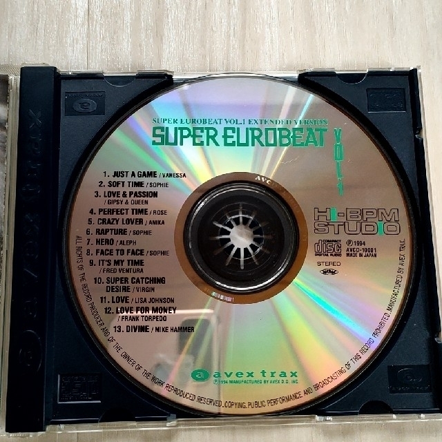 CD】SUPER EUROBEAT VOL.1 スーパー・ユーロビートの通販 by kiki's