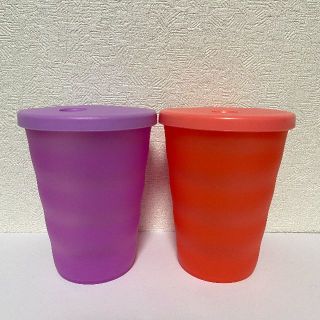 タッパーウェア(TupperwareBrands)の【新品未使用】Tupperware 容器（オレンジ＋パープル）送料無料(容器)