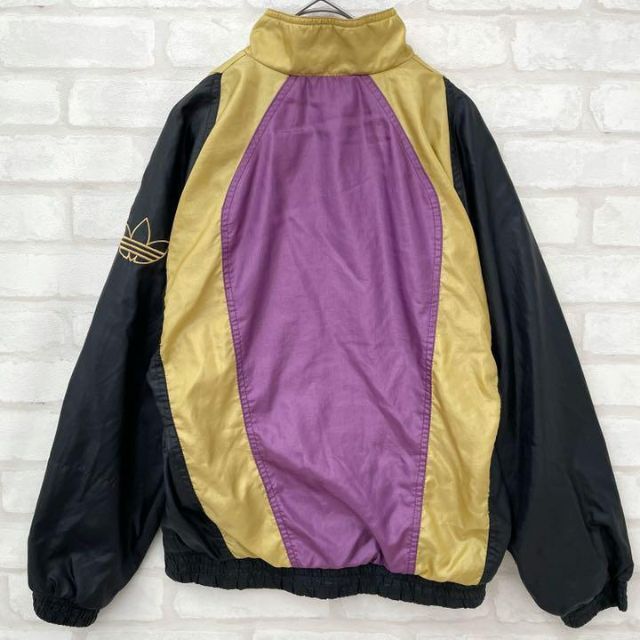 【80s】匿名配送 配色◎ adidas レディース ナイロン ジャケット