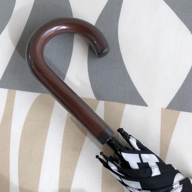 marimekko(マリメッコ)の新品 marimekko Stick MARILOGO マリロゴ 長傘 ブラック レディースのファッション小物(傘)の商品写真