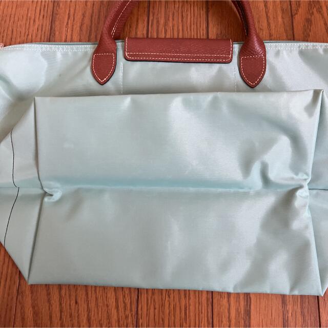 LONGCHAMP(ロンシャン)のロンシャン　LONGCHAMP　トートバッグ　水色　鳥 レディースのバッグ(トートバッグ)の商品写真